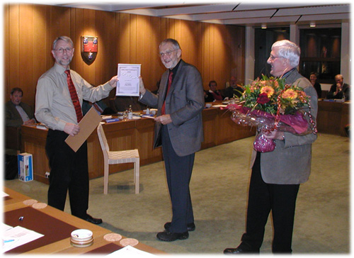 Stig M�ller modtager Ribe Amts Kulturpris 2005